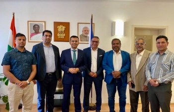 Ambassador Shri Raveesh Kumar had interactive sessions with office bearers of Friends of India in Czechia. During the meetings, Ambassador appreciated the role played by the Indian community in creating a positive image of India in Czechia. Discussions also focused on the need for the community to play a pro-active role in strengthening India-Czech relations.