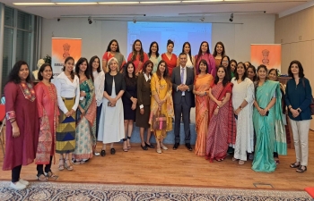 Ambassador Raveesh Kumar & Ranjana Raveesh met a dynamic group of Indian women in Czechia from Well-being of Women Group